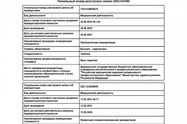 Шумаева Юлия Николаевна