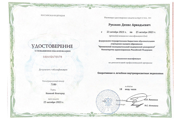Русских Денис Аркадьевич